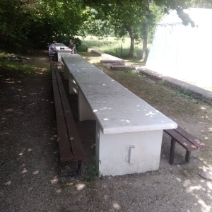tables et bancs fixe